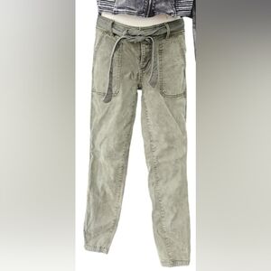 Loft faded army green pants.
